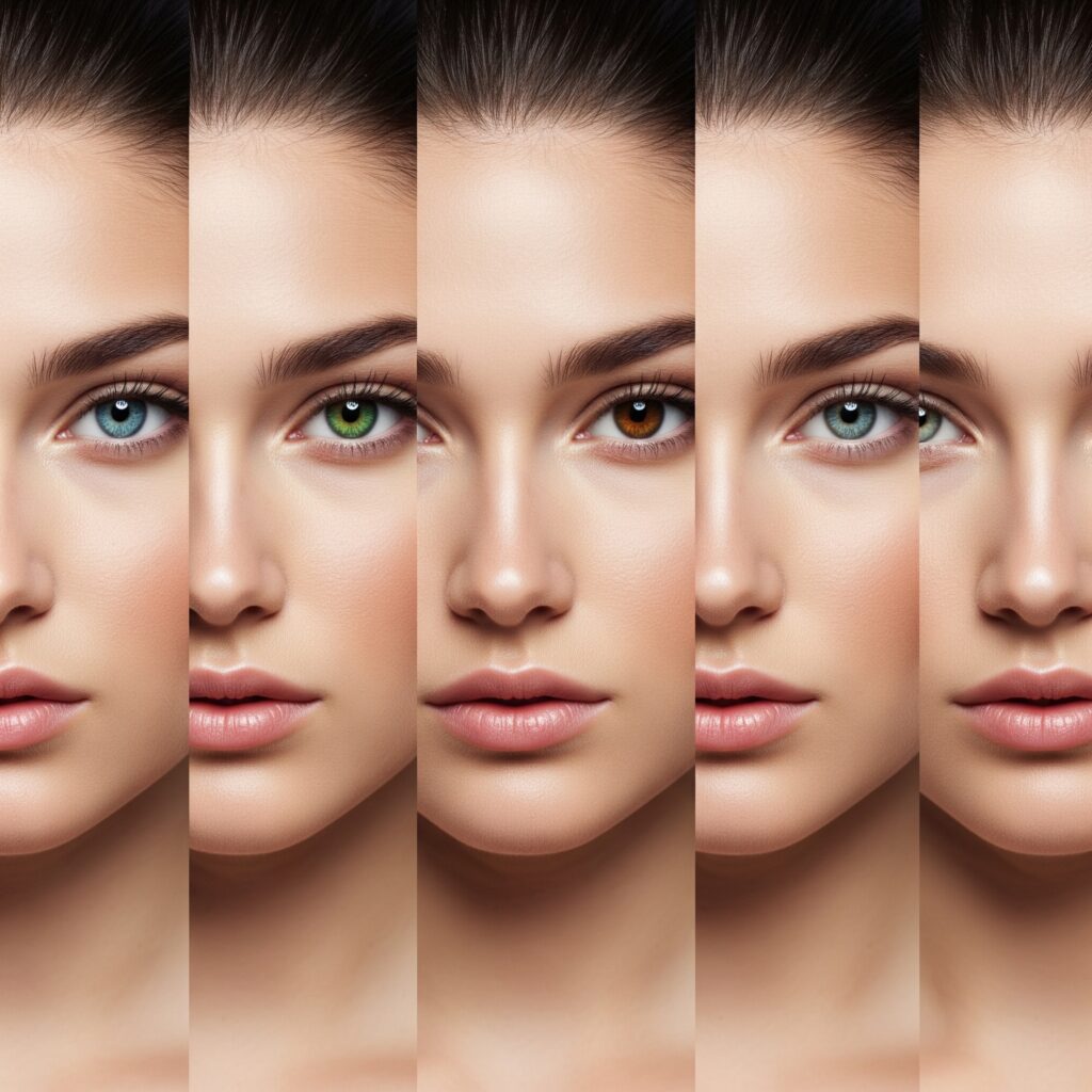Laser Permanent Eye Color Change Surgery Results and Color Spectrum